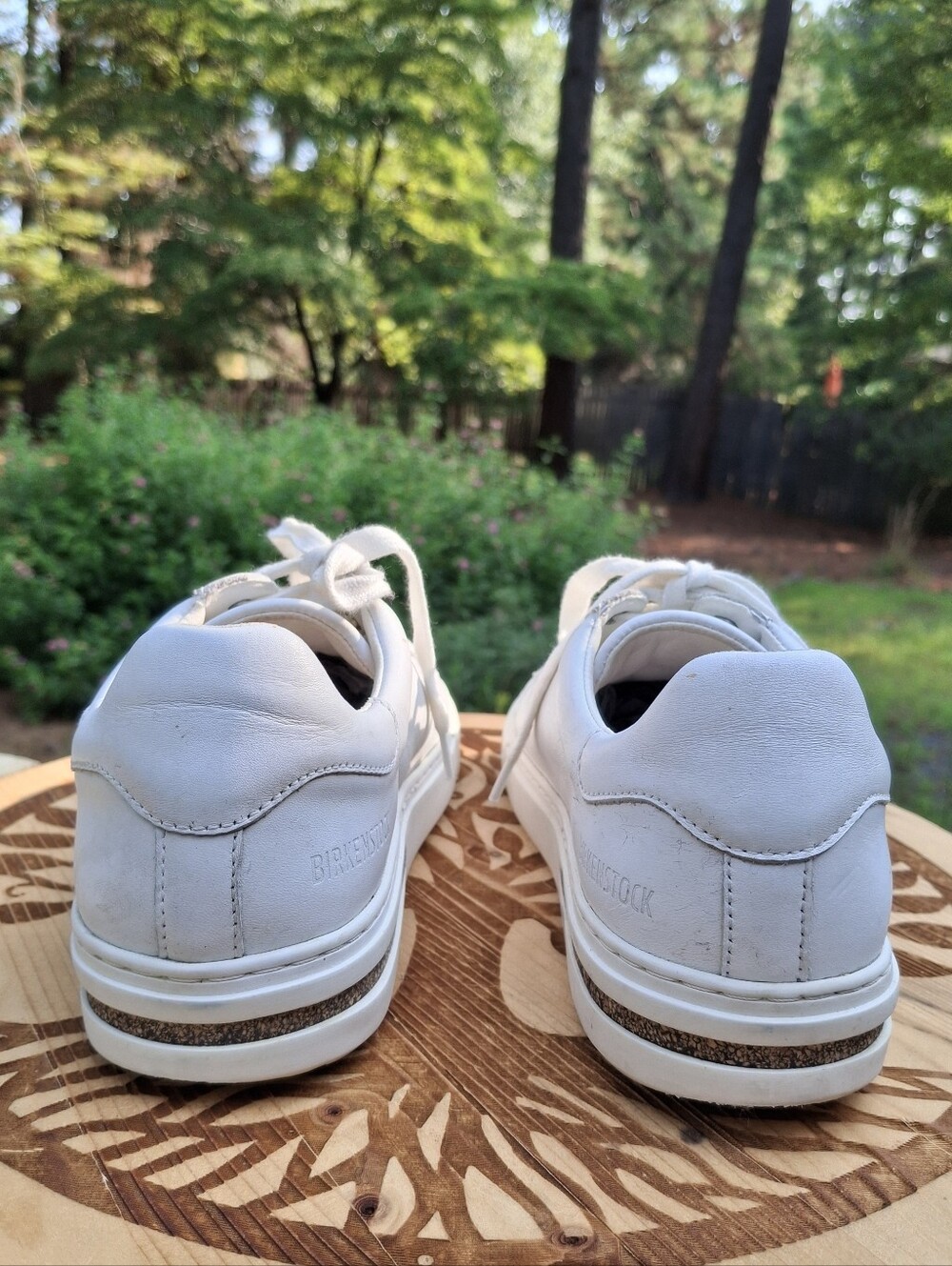 Birkenstock Women's Bend Low White Leather Minimalist Sneakers Sz 38/7.5 - Picture 4 of 10